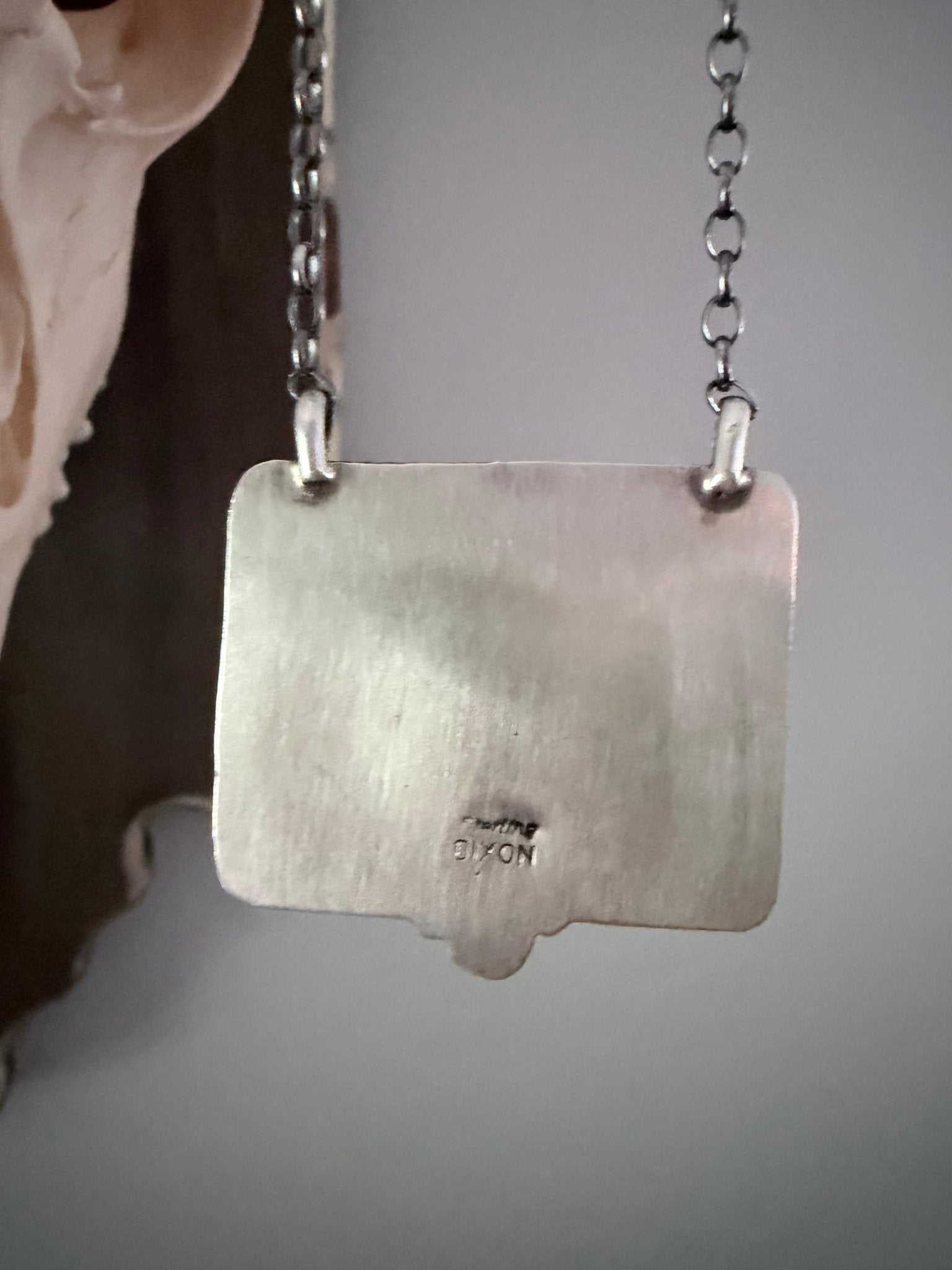 Blackjack Sterling Silver Necklace Native Made By Johnny Dixon - Rooted & Reckless Co.
