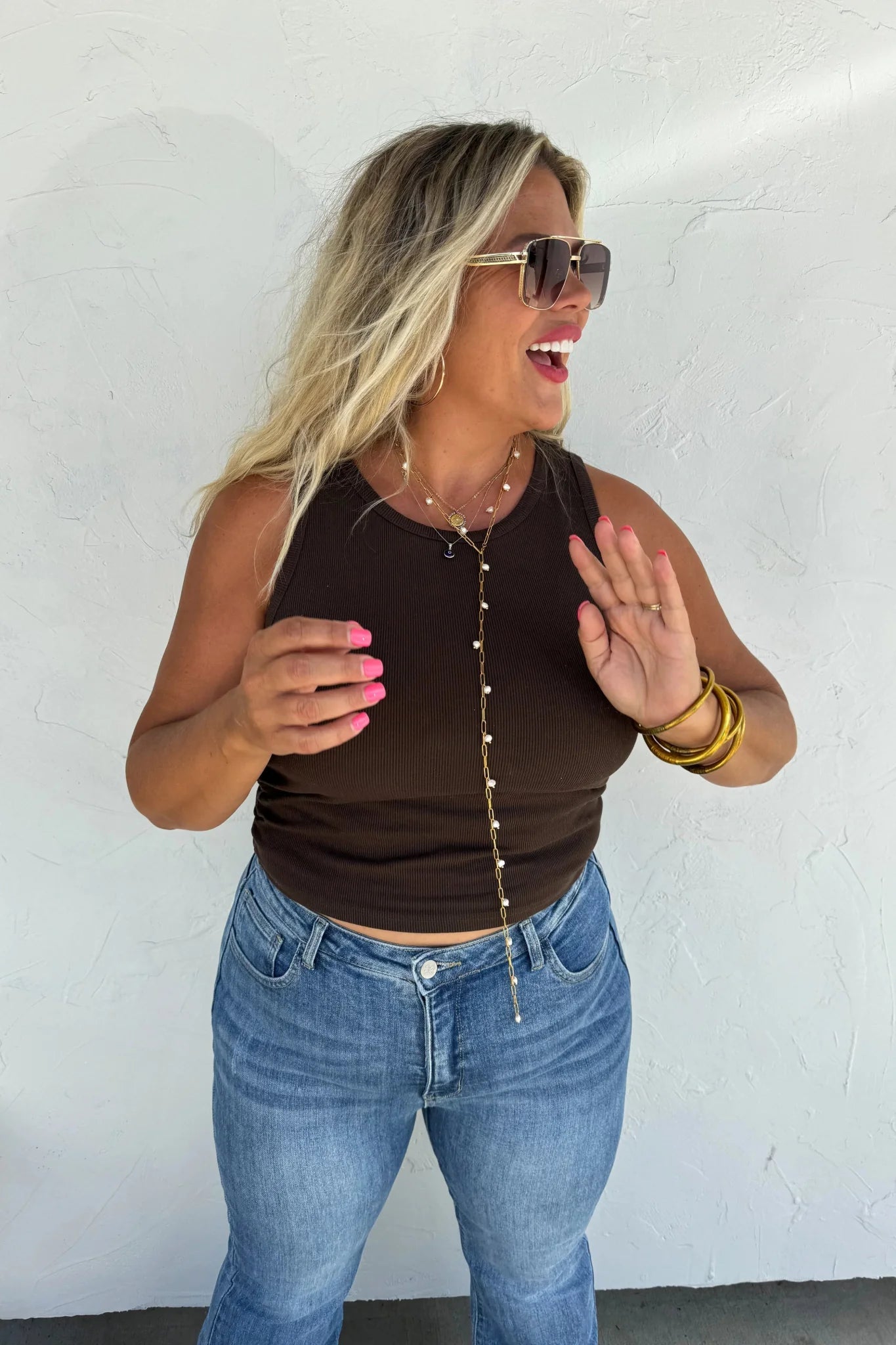 Blakeley "Romi" Medium Wash Tummy Control Panel Western Flare Jeans — Non-Distressed with Raw Shadow Hem (Size 9 and 13 available) - Rooted & Reckless Co.
