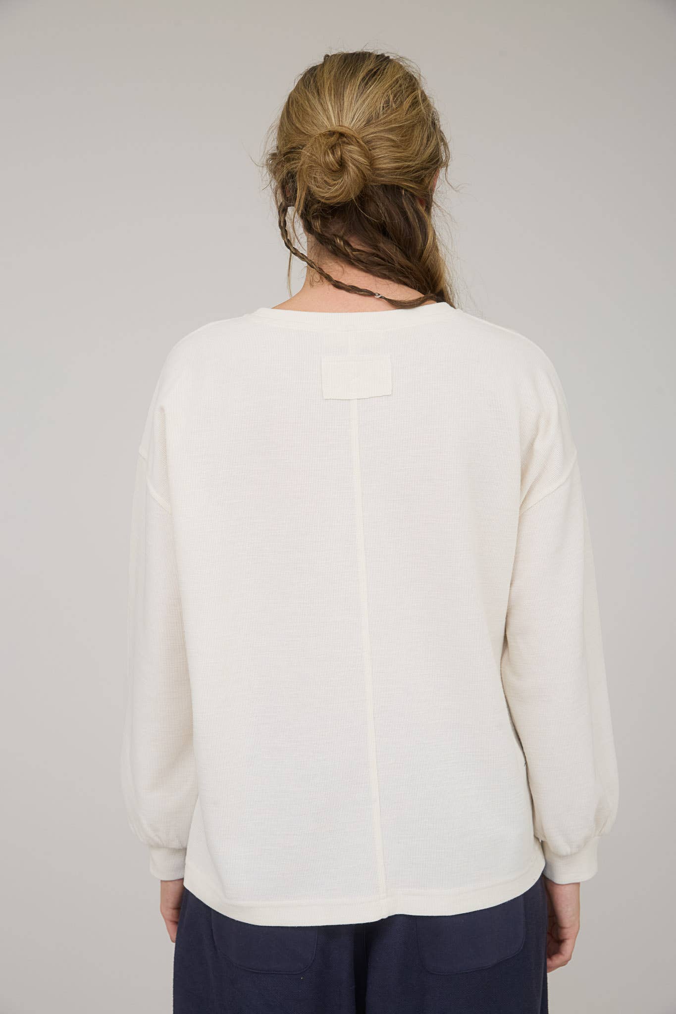 Blu Pepper "Round Up" Western Raw Edge Marled Knit Top — Soft Cotton Blend (Brown or Oatmeal) - Rooted & Reckless Co.