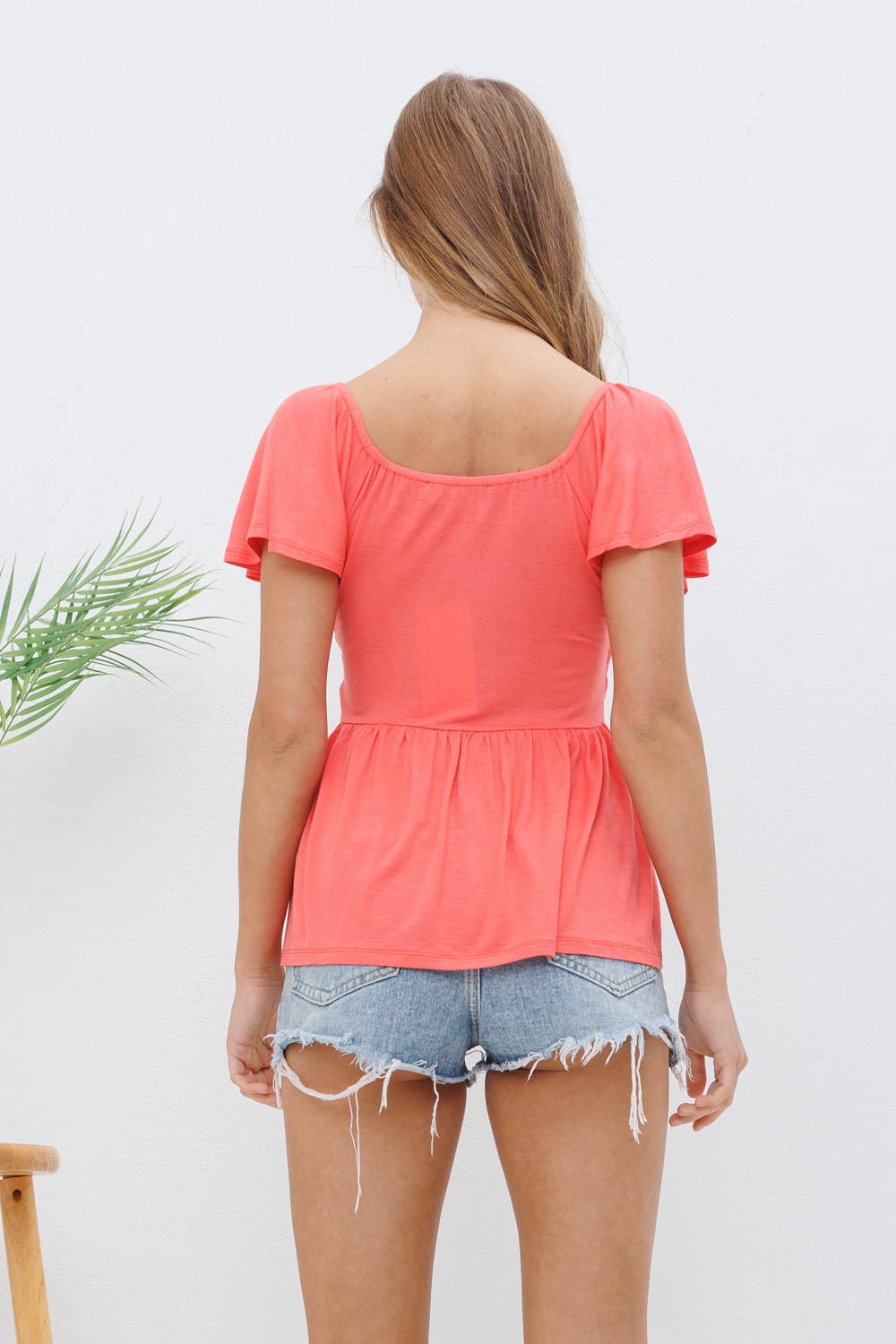 Blue B Lace Bralette Bodice Soft Rayon Knit Peplum Top — Feminine Western Statement Piece (Pink Small remaining) - Rooted & Reckless Co.