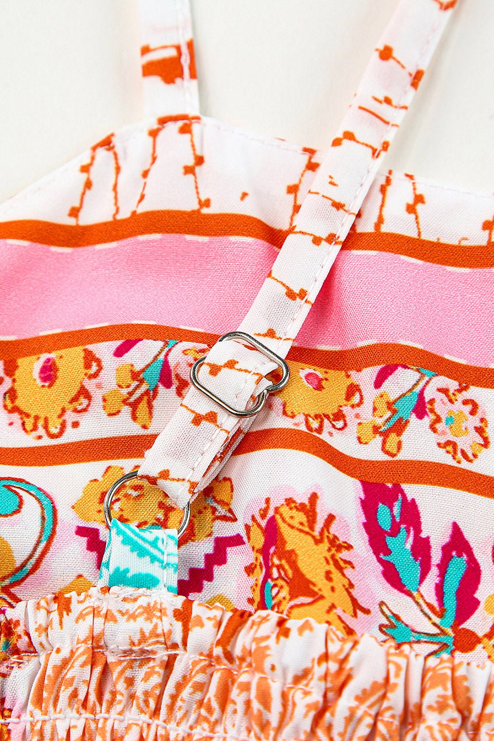 Boho Floral Patchwork Square Neck Sundress - Rooted & Reckless Co.