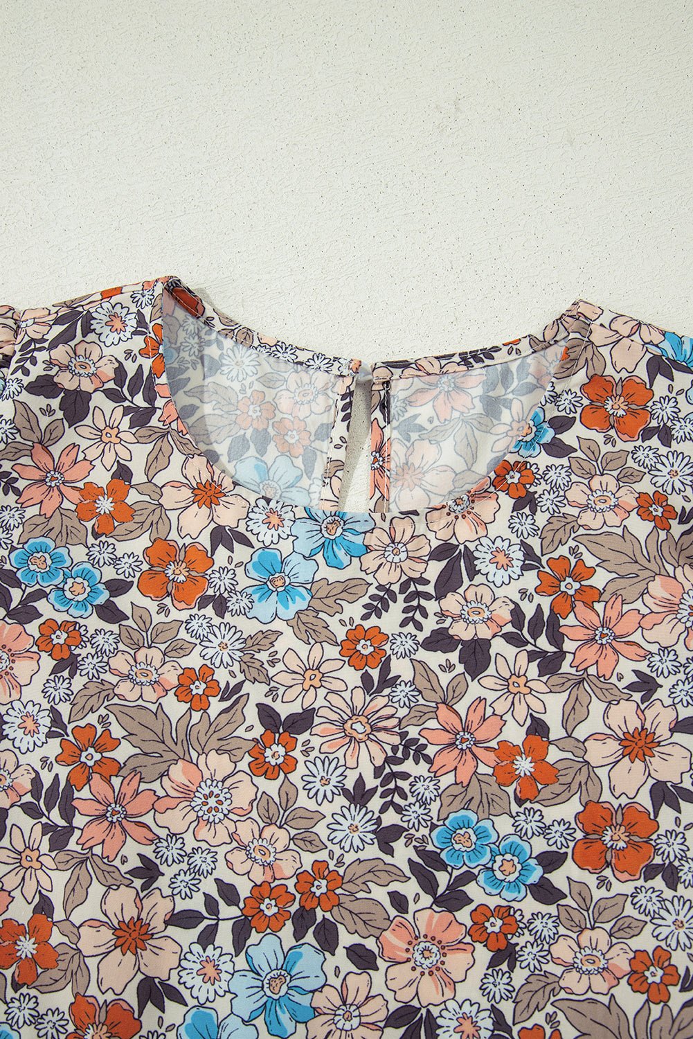 Boho Floral Short Puff Sleeve Mini Dress - Rooted & Reckless Co.