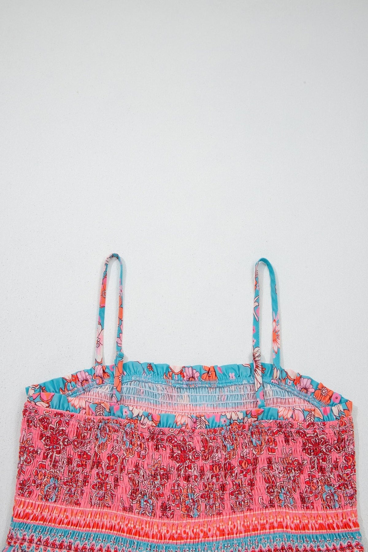 Boho Floral Spaghetti Strap Vacation Maxi Dress - Rooted & Reckless Co.