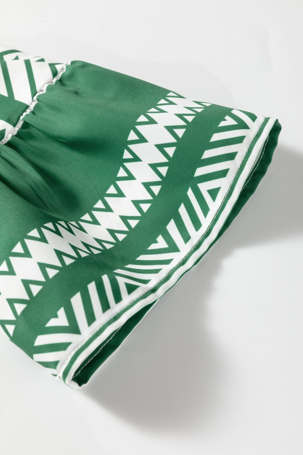 Boho Geometric Stripe Half Buttoned Dress - Rooted & Reckless Co.