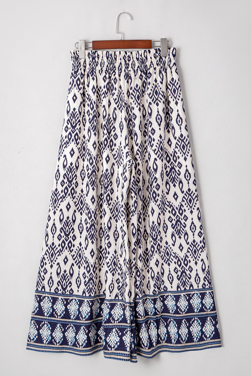Boho Smocked High Waist Wide Leg Pants - Rooted & Reckless Co.
