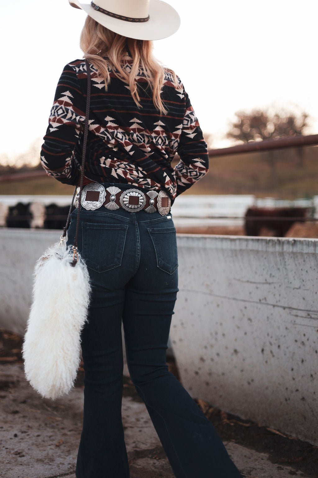 BOMBOM "Calgary" Western Open Front Cardigan — Luxurious Soft Layering Piece Made in USA (Medium available) - Rooted & Reckless Co.
