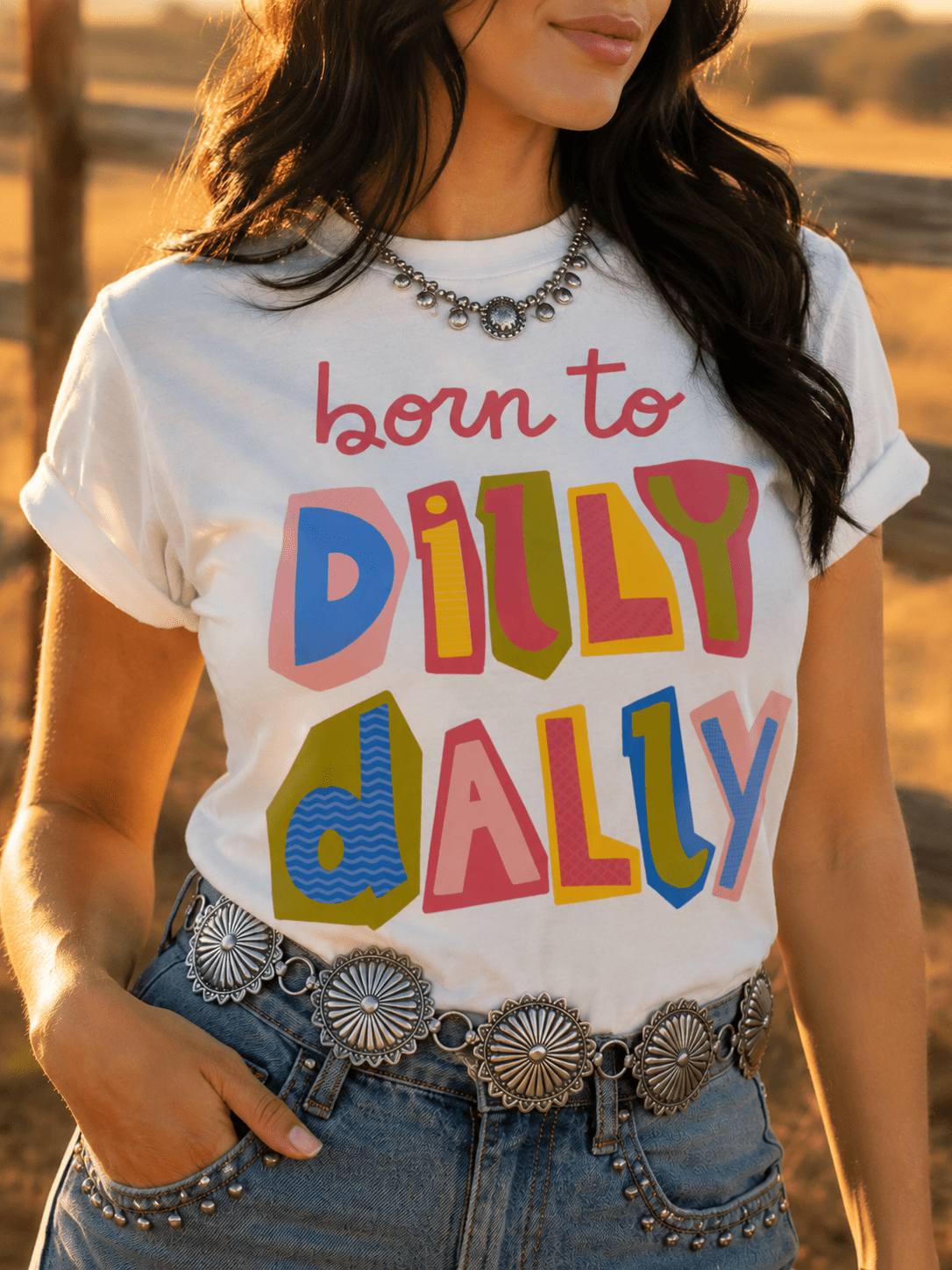 Born to Dilly Dally Retro Graphic Tee - Rooted & Reckless Co.