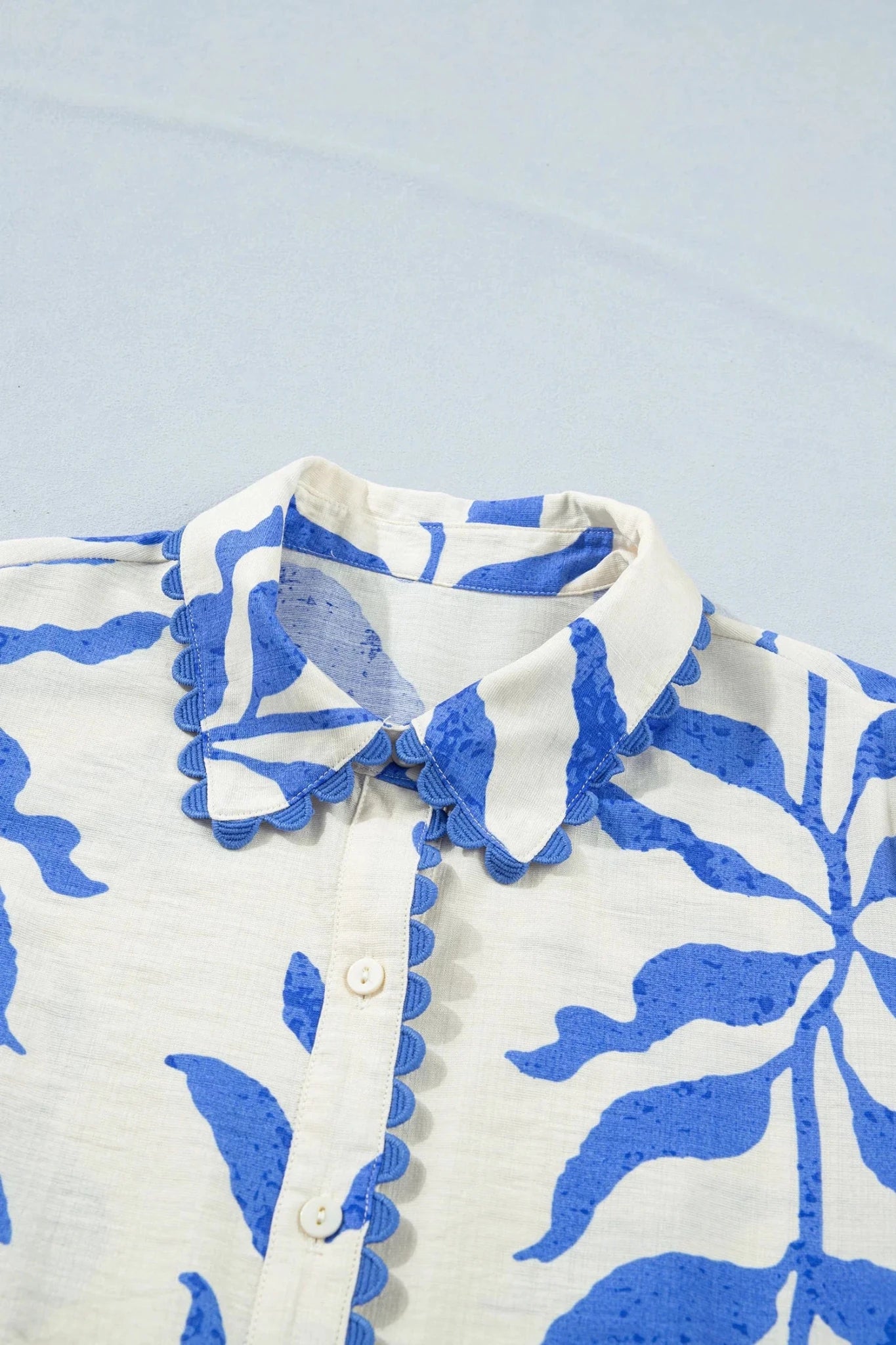 Botanical Leaf Side Tie Button Down Maxi Dress - Rooted & Reckless Co.