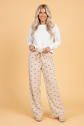 Bow Corduroy Drawstring Elastic Waist Pants - Rooted & Reckless Co.