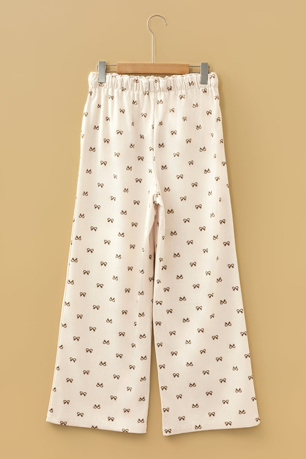 Bow Corduroy Drawstring Elastic Waist Pants - Rooted & Reckless Co.