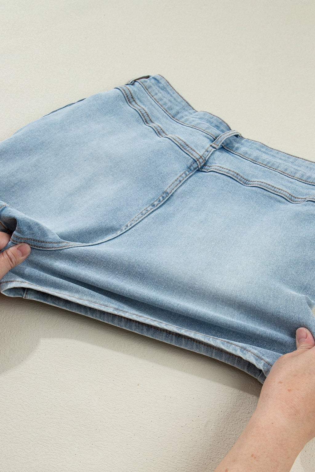 Bow Pocket Denim High Waist Shorts - Rooted & Reckless Co.