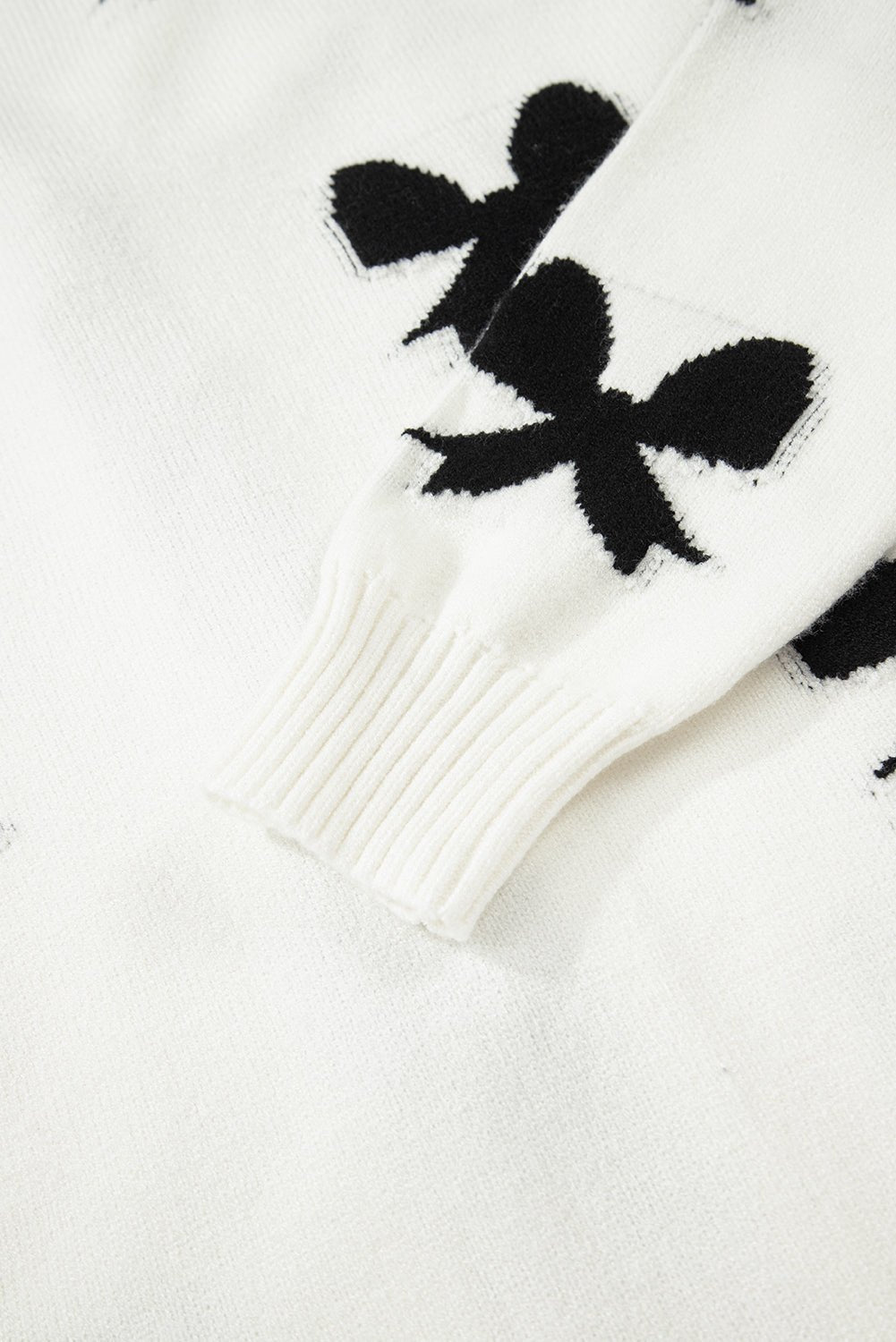 Bow Tie Lace-Up Sweater Cardigan - Rooted & Reckless Co.