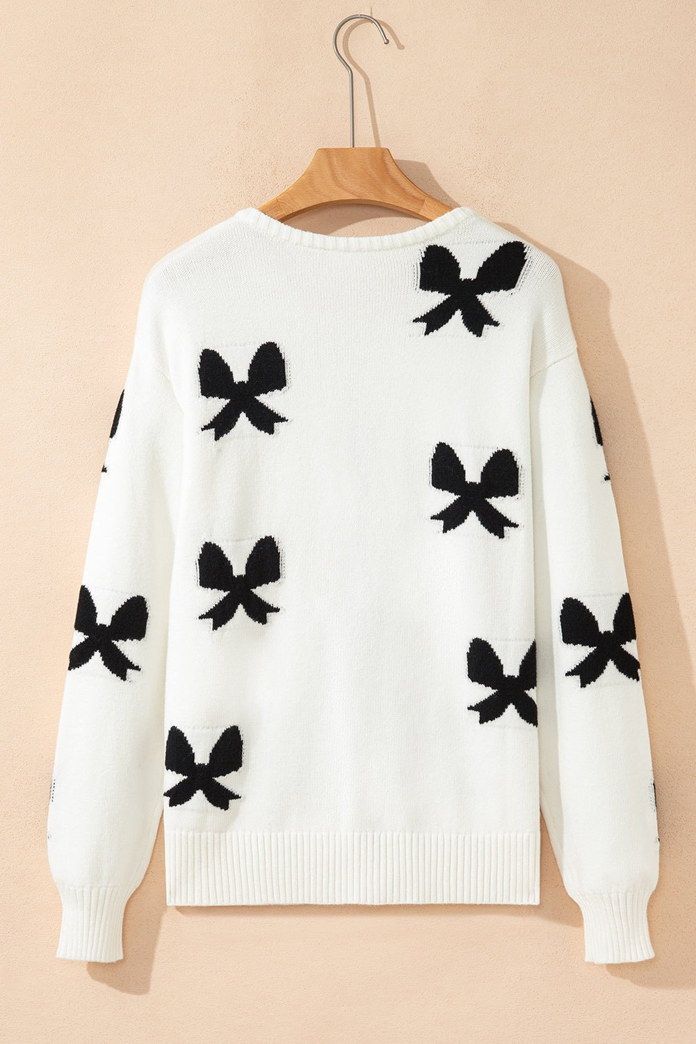 Bow Tie Lace-Up Sweater Cardigan - Rooted & Reckless Co.