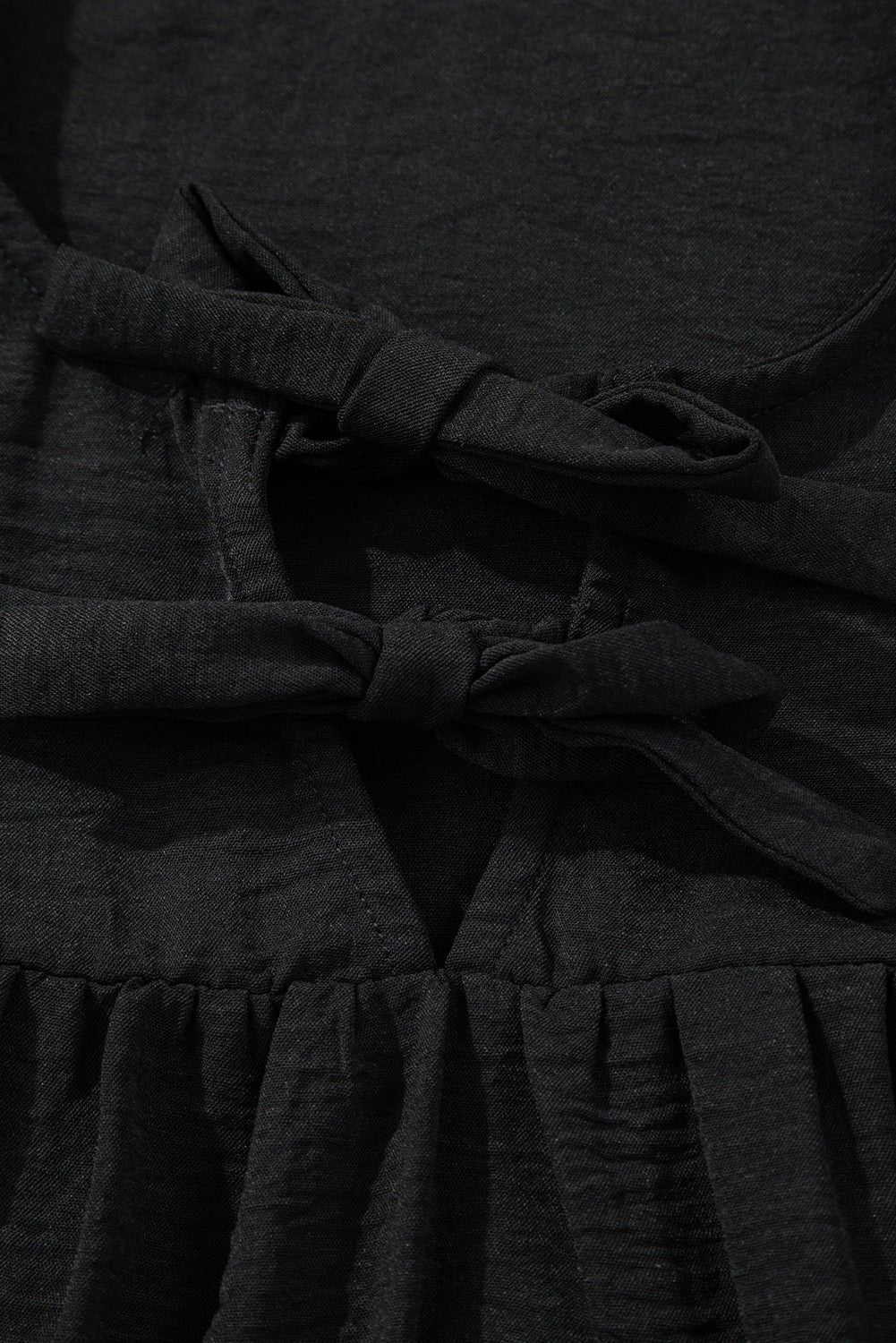 Bow Tie Neck 3/4 Sleeve Blouse - Rooted & Reckless Co.