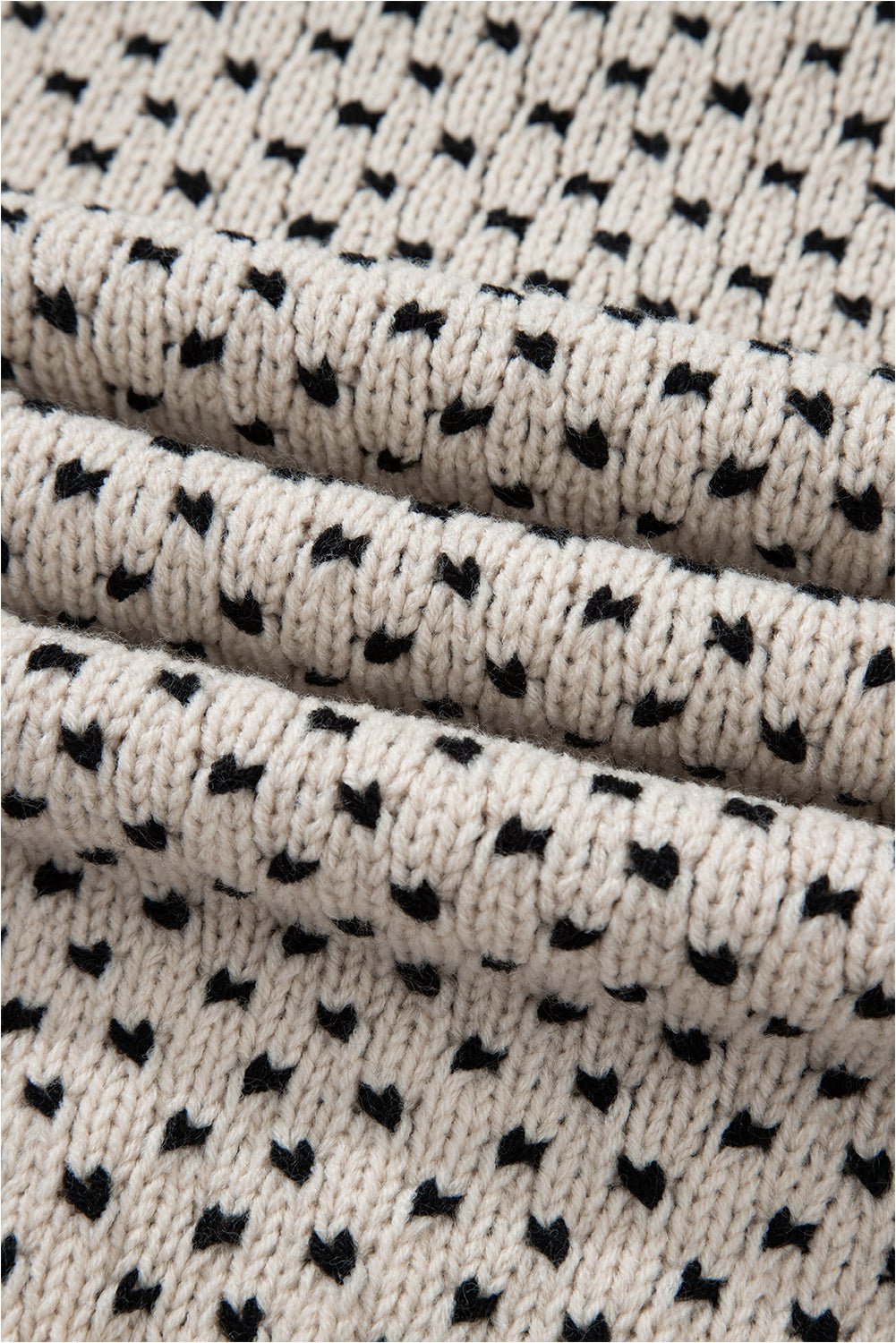 Bow Tie Ribbed Edge Crewneck Long Sleeve Sweater - Rooted & Reckless Co.
