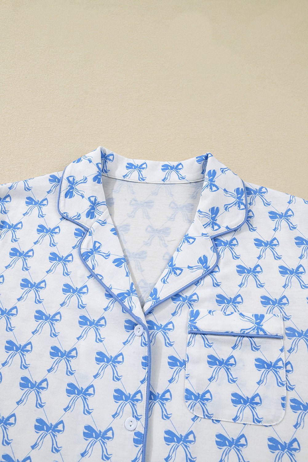 Bow Tie Shirt and Pants Pajama Set - Rooted & Reckless Co.