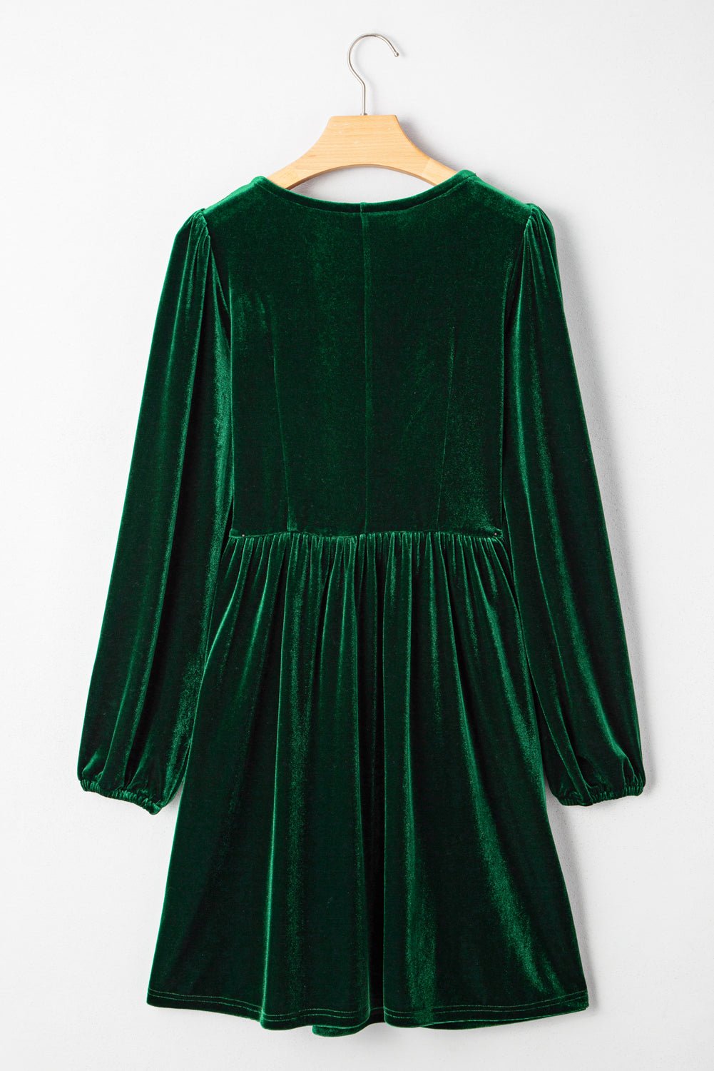Bow Tie Velvet High Waist Mini Dress - Rooted & Reckless Co.