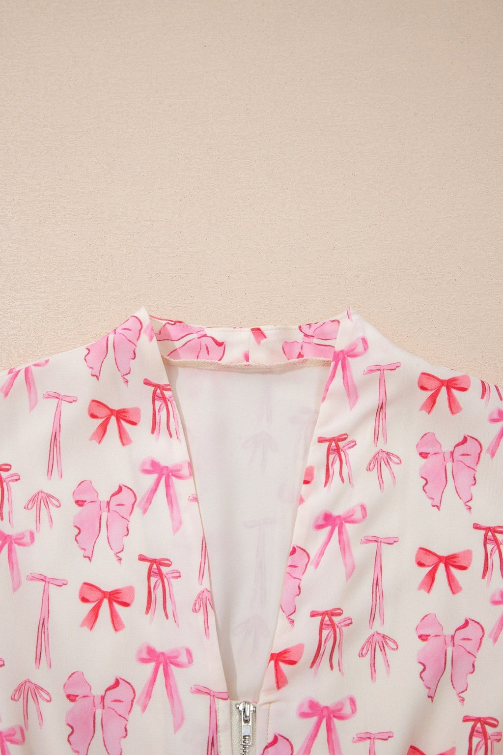 Bow Zip Up Cinched Waist Mini Dress - Rooted & Reckless Co.