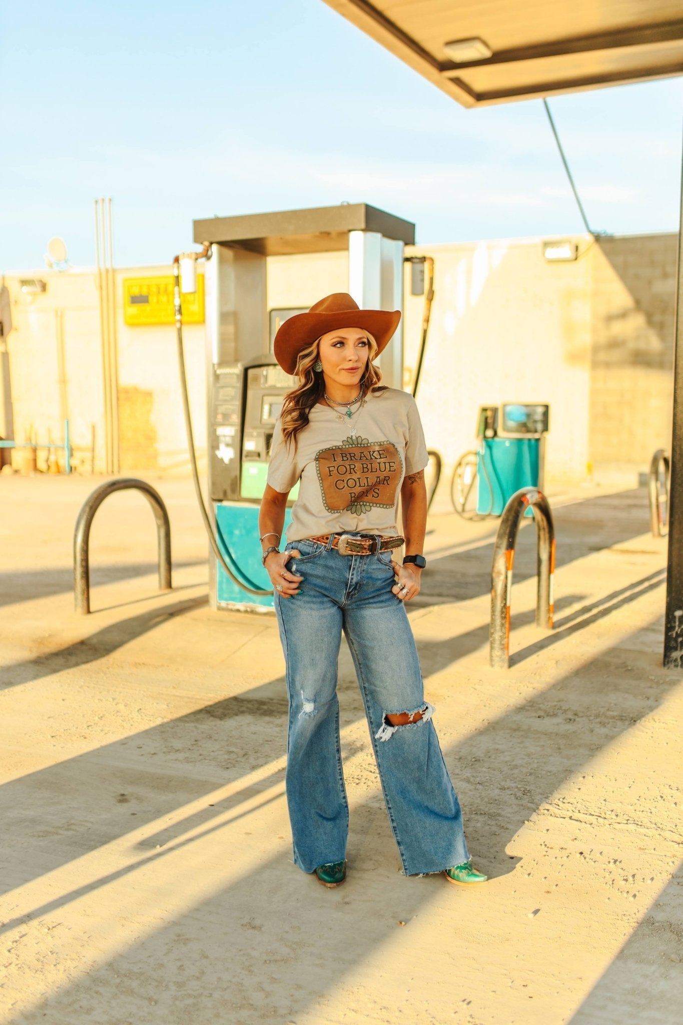 Brake For Blue Collar Boys Graphic Tee - Rooted & Reckless Co.