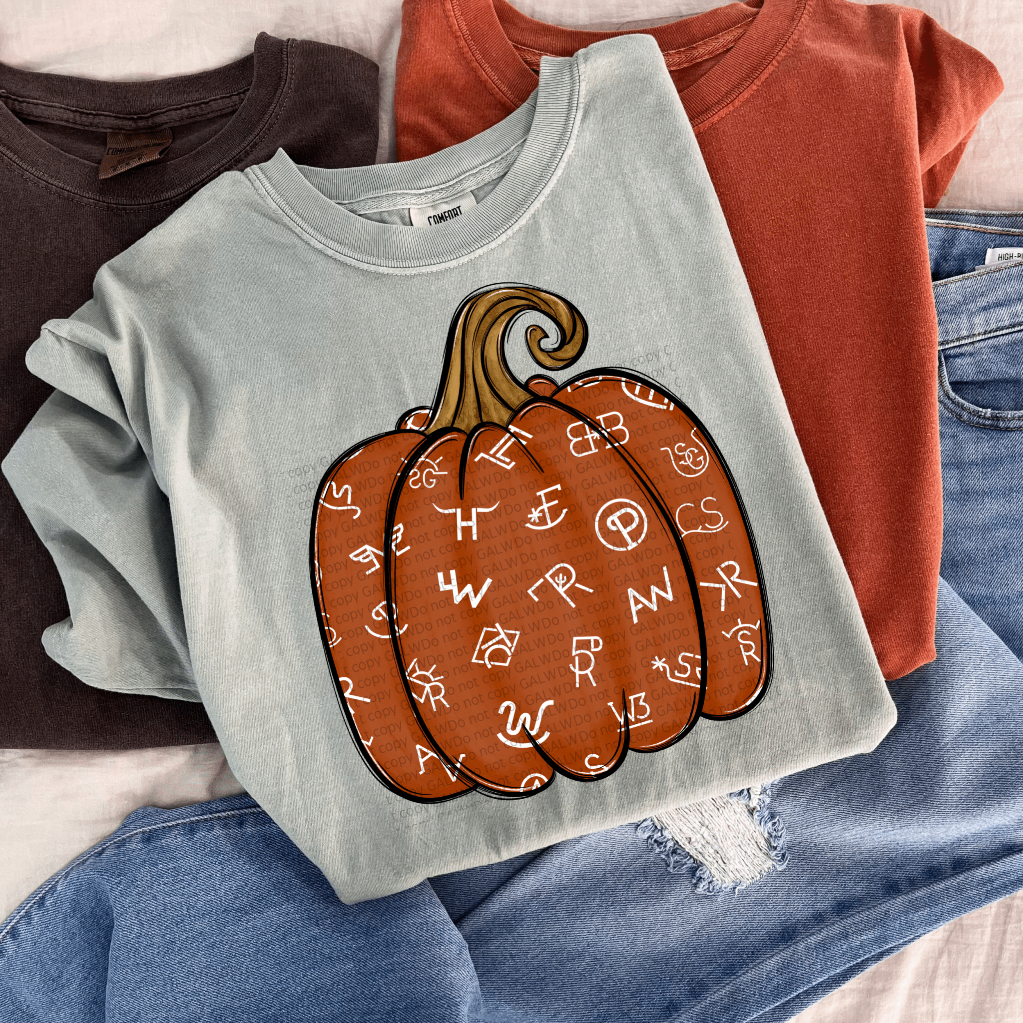 Branded pumpkin tee or sweatshirt - Rooted & Reckless Co.