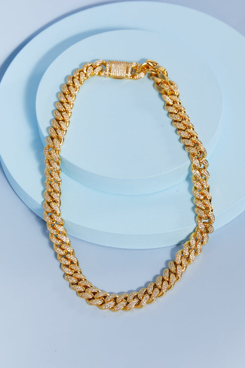 Brass Curb Chain Necklace - Rooted & Reckless Co.