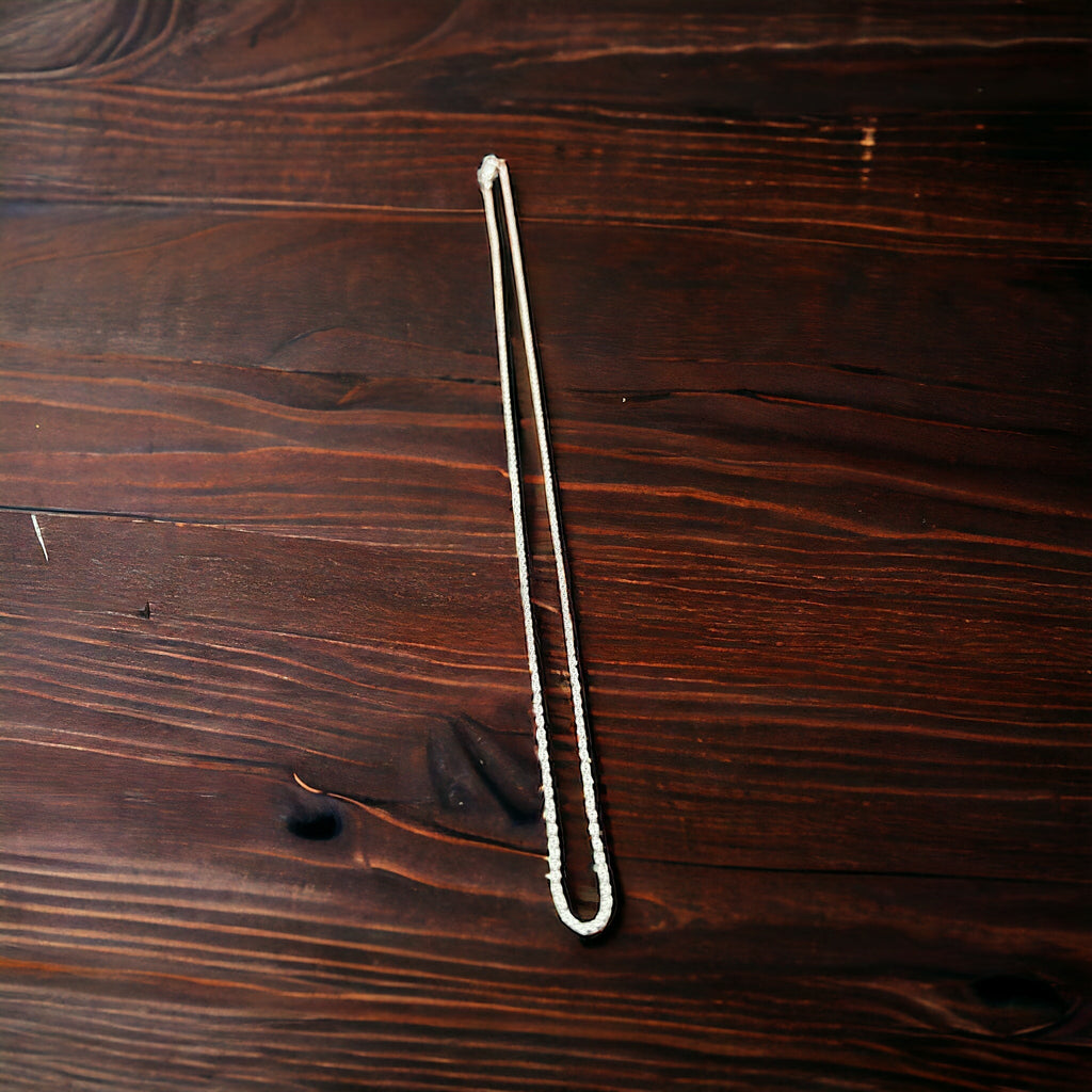 Bright Silver 18" Sterling Silver Double Rope Chain — 1mm Lacy Italy-Made with Lobster Clasp - Rooted & Reckless Co.