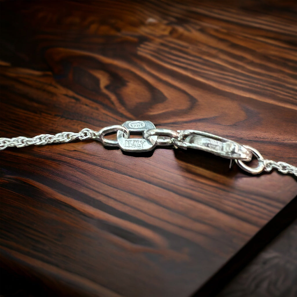 Bright Silver 18" Sterling Silver Double Rope Chain — 1mm Lacy Italy-Made with Lobster Clasp - Rooted & Reckless Co.