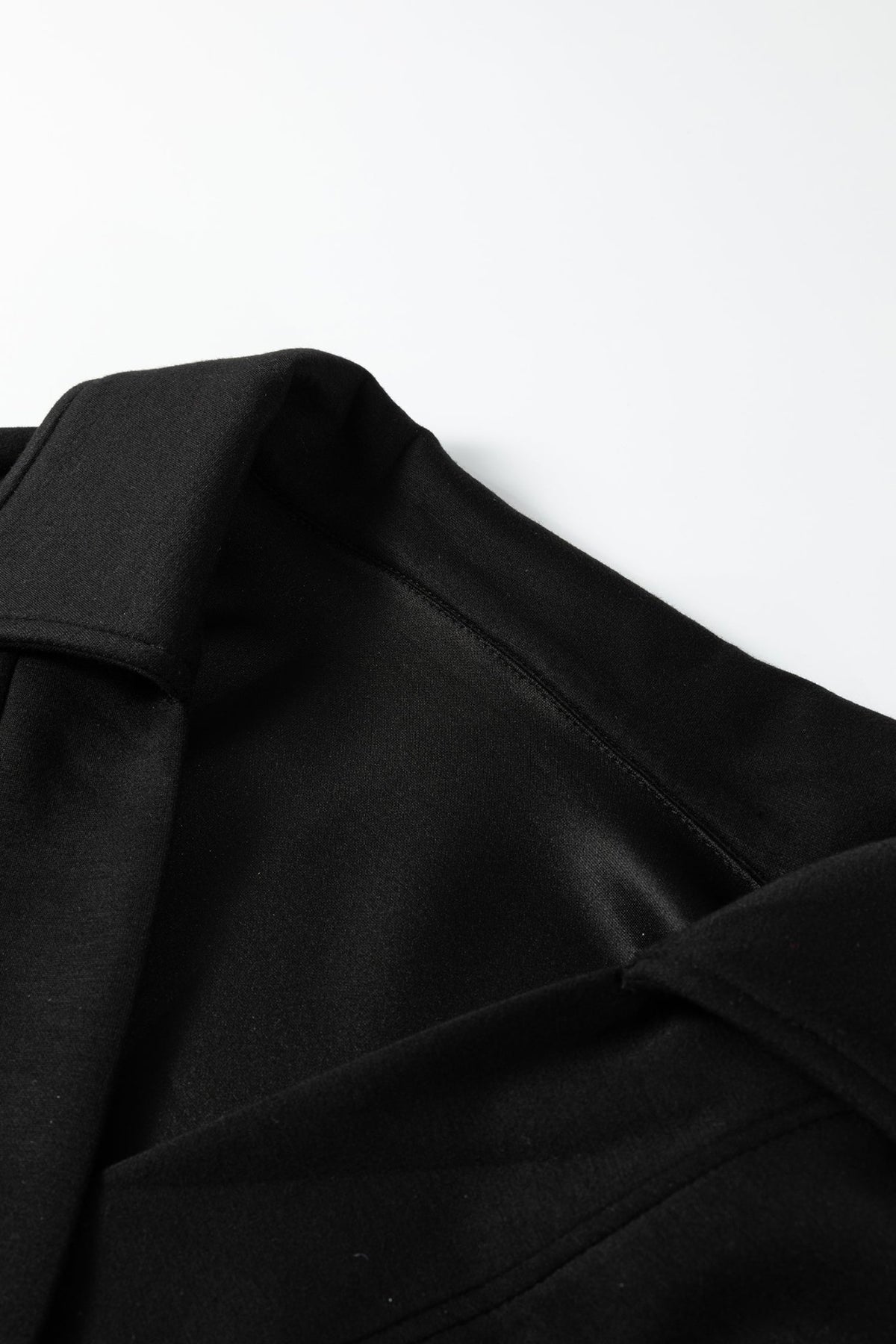 Bristol Black Collared V-Neck Pullover Sweatshirt Sweatpants Set - Rooted & Reckless Co.
