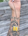 Bumblebee Jasper Sterling Silver Necklace Native Made By Johnny Dixon - Rooted & Reckless Co.