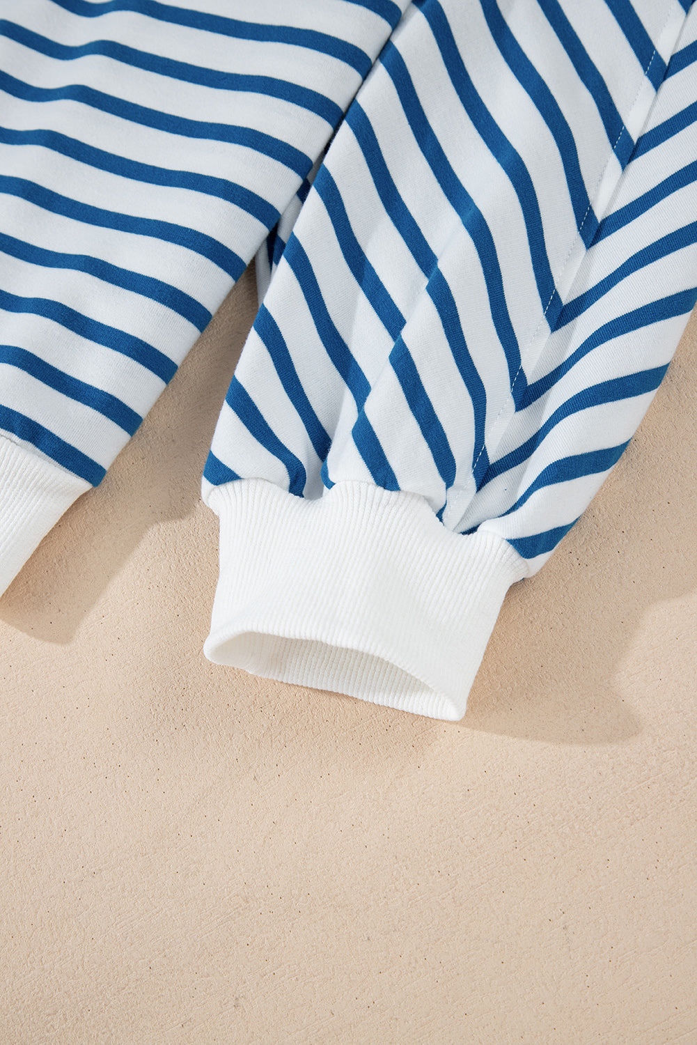 Stripe Drop Shoulder Crewneck Sweatshirt