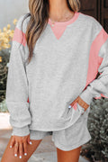 Colorblock Top and Shorts Set