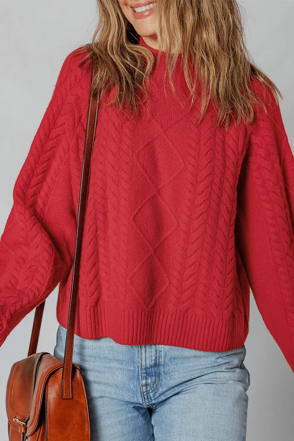 Cable Knit Long Sleeve Sweater - Rooted & Reckless Co.