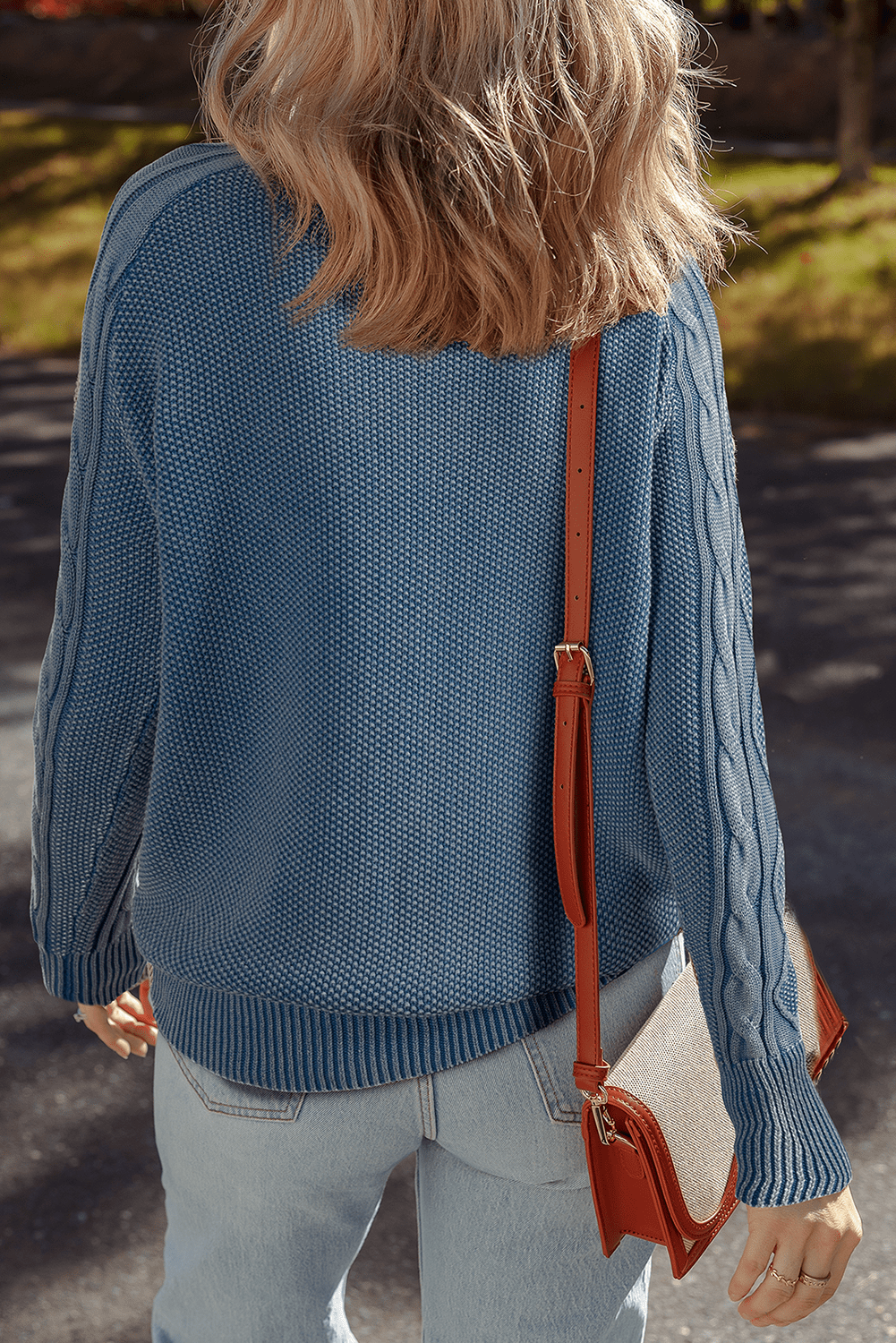 Cable Knit Long Sleeve Sweater - Rooted & Reckless Co.