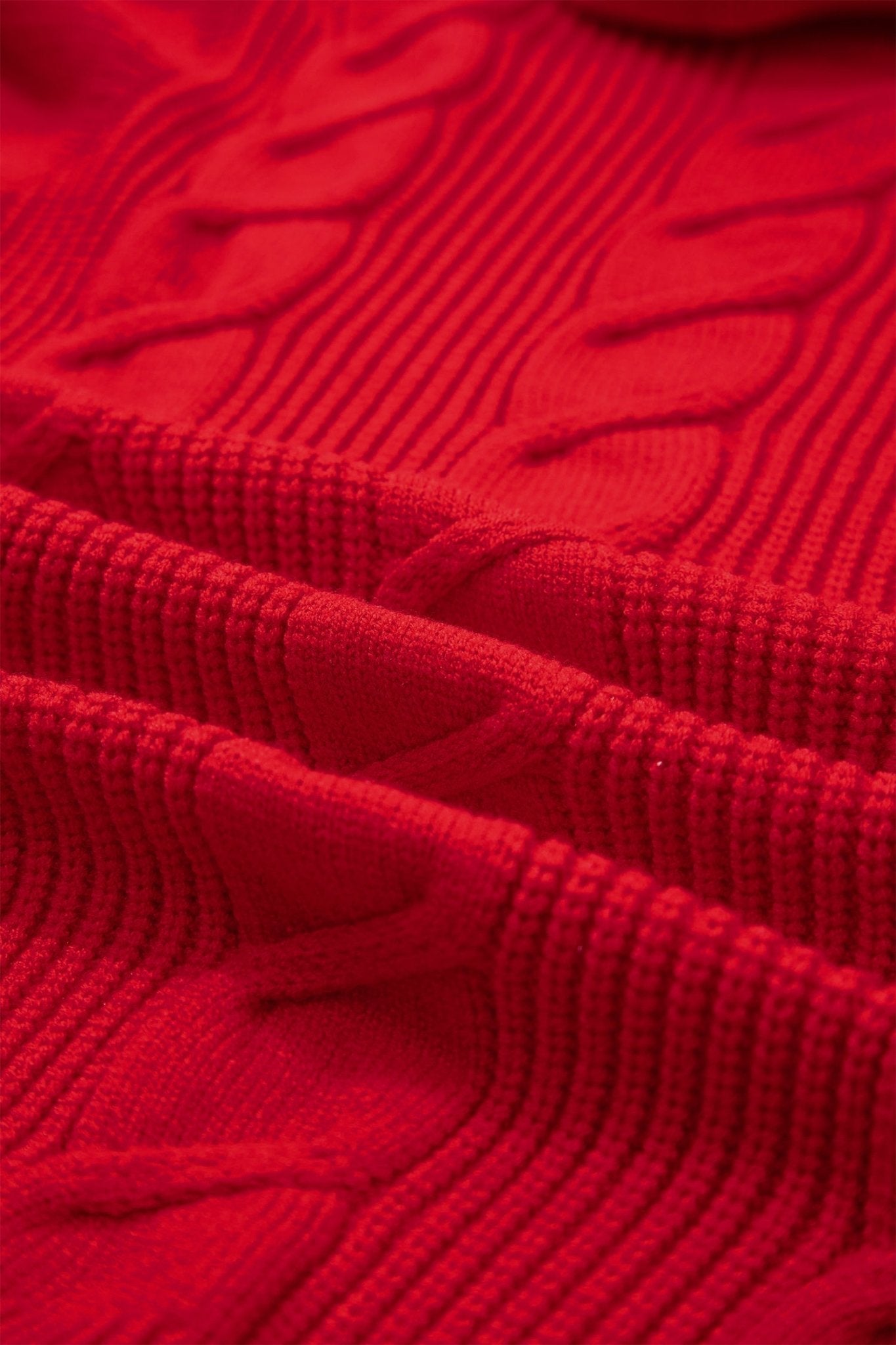 Cable Knit Turtleneck Ruffle Short Sleeve Sweater - Rooted & Reckless Co.