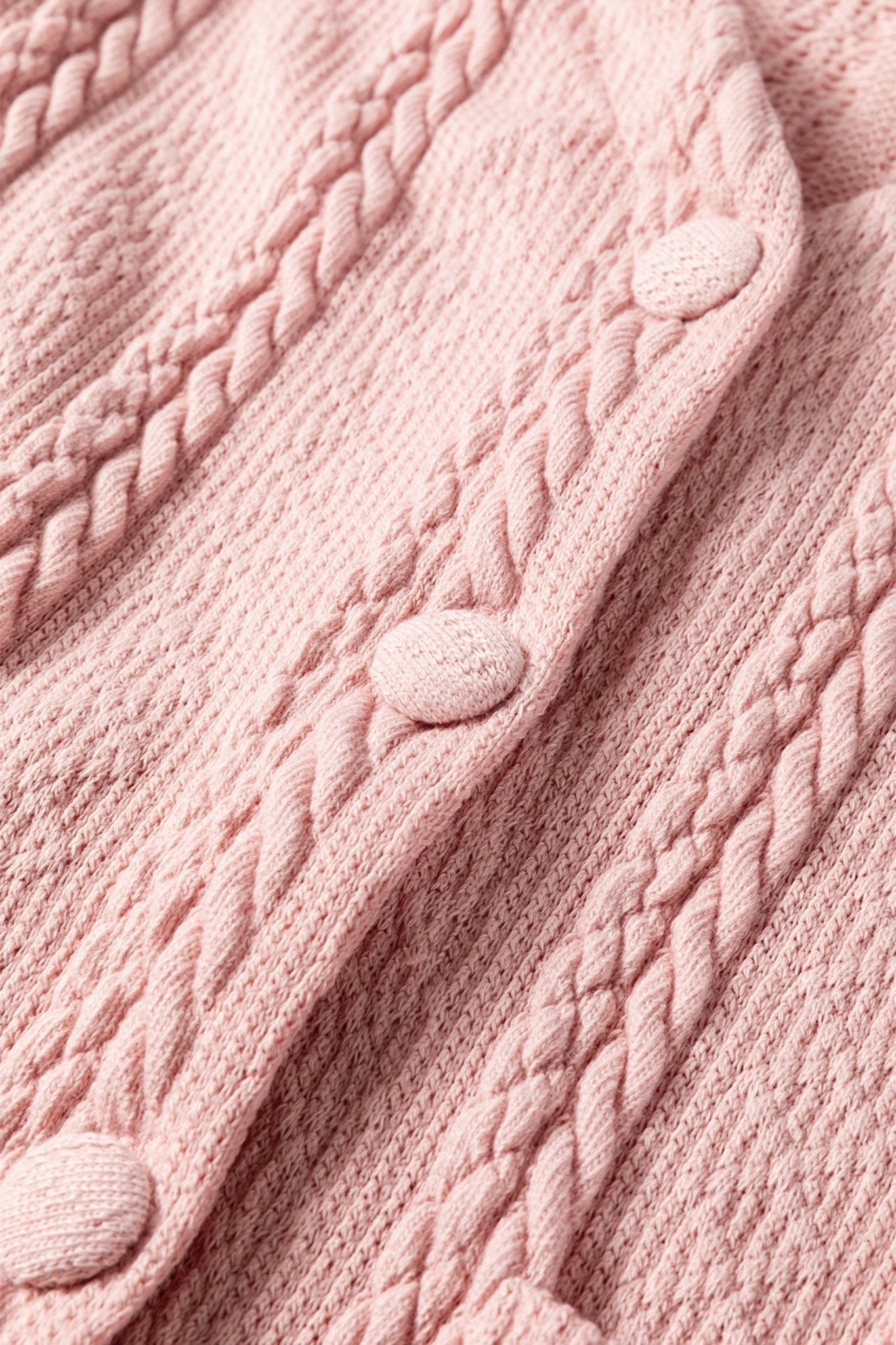 Cable Knit V-Neck Cardigan and Shorts Set - Rooted & Reckless Co.