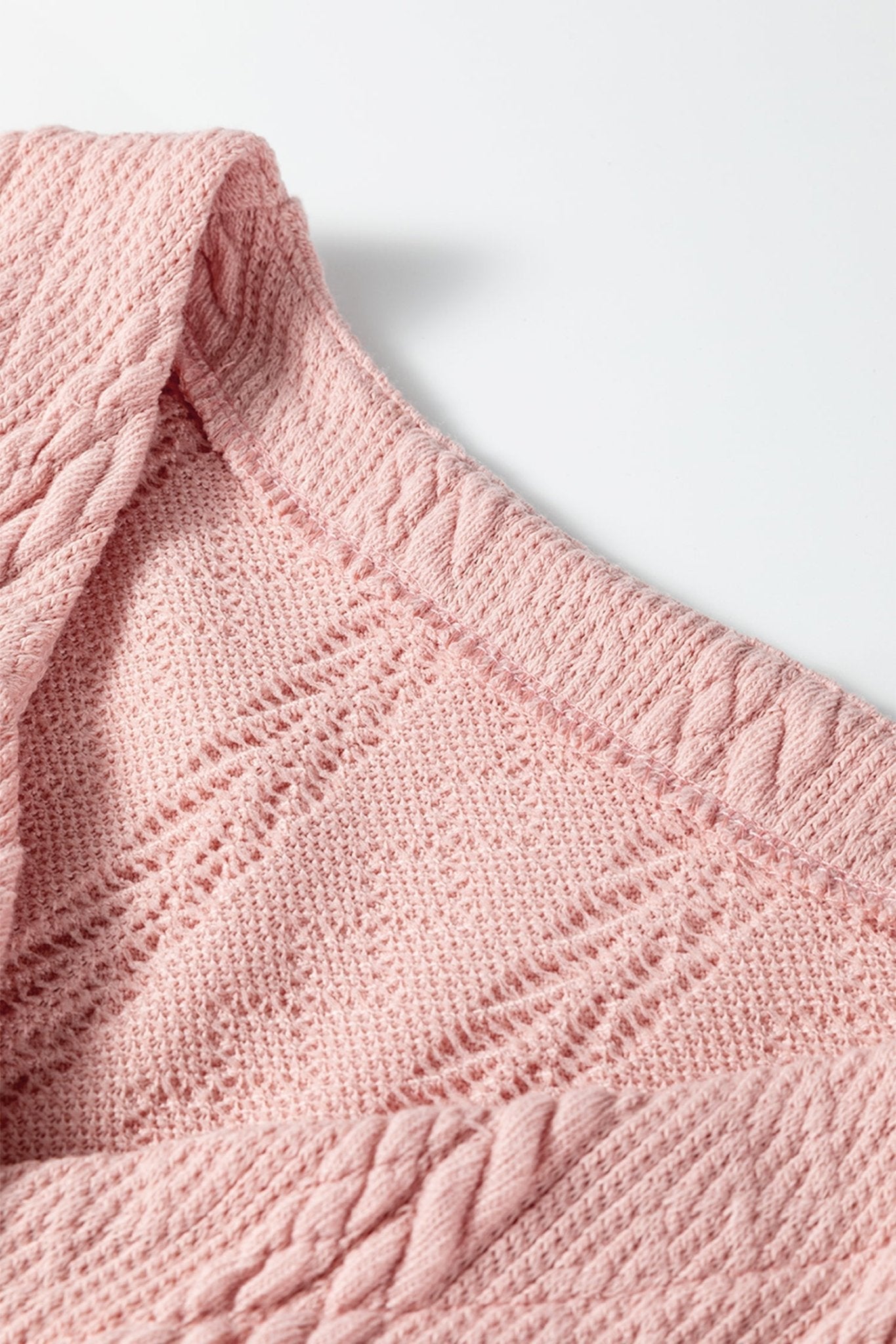 Cable Knit V-Neck Cardigan and Shorts Set - Rooted & Reckless Co.