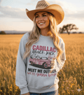 Cadillac Black Jack Graphic Sweatshirt - Rooted & Reckless Co.