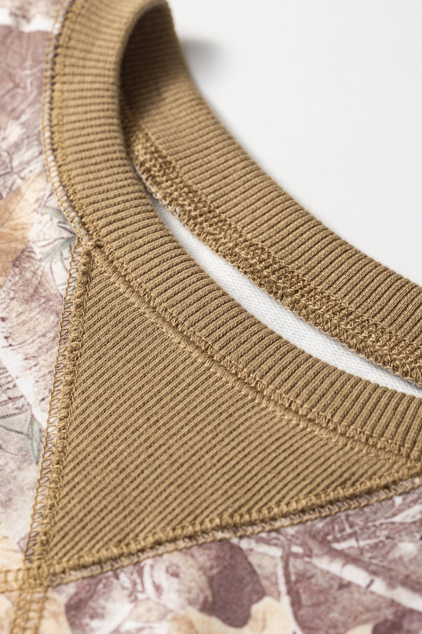 Camo Abstract Colorblock Detail Baggy Pullover Sweatshirt - Rooted & Reckless Co.