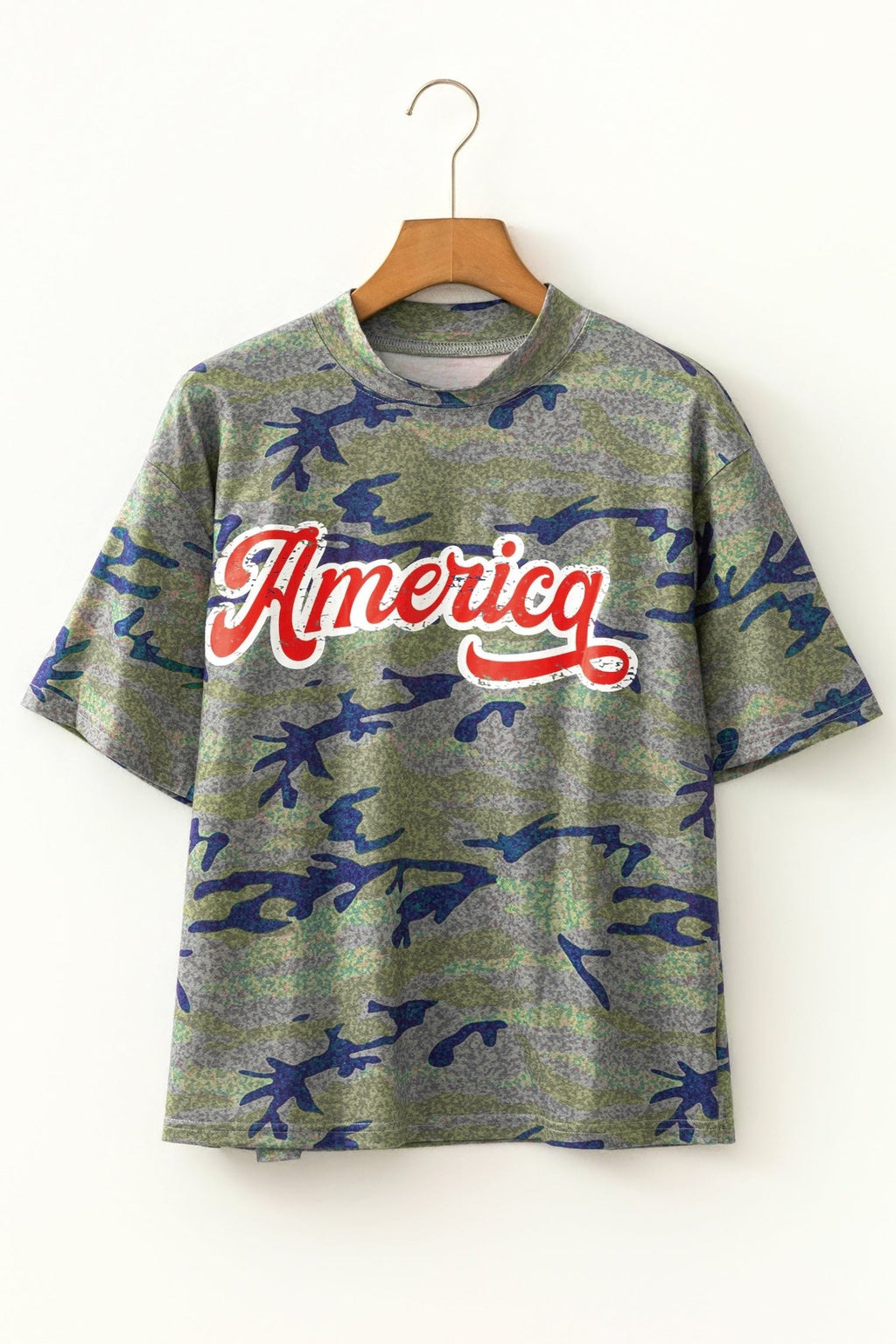 Camo America Patriotic Graphic Tee - Rooted & Reckless Co.