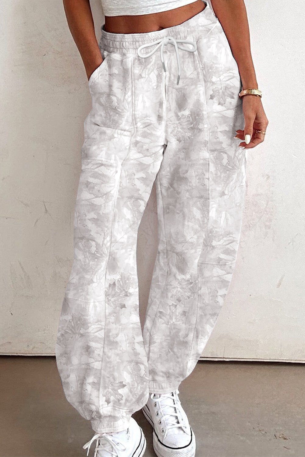 Camo Baggy Drawstring Jogger Sweatpants - Rooted & Reckless Co.