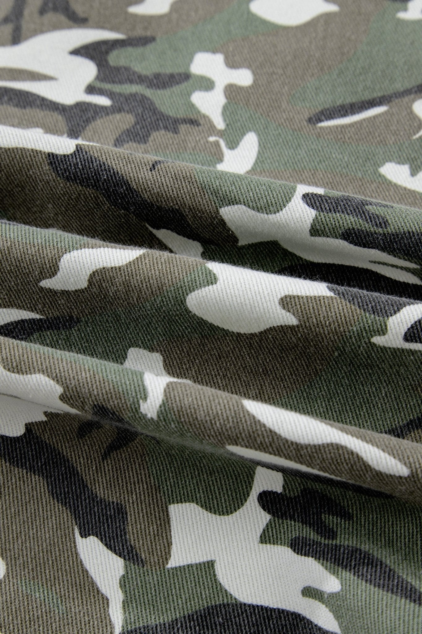 Camo Denim Chest Pocket Buttoned Jacket - Rooted & Reckless Co.