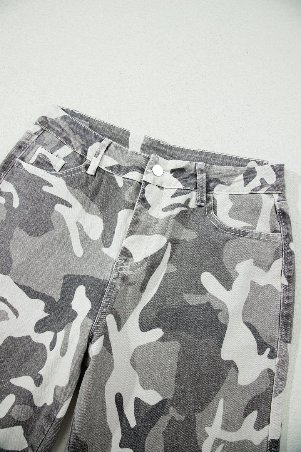 Camo Denim High Waist Jeans - Rooted & Reckless Co.