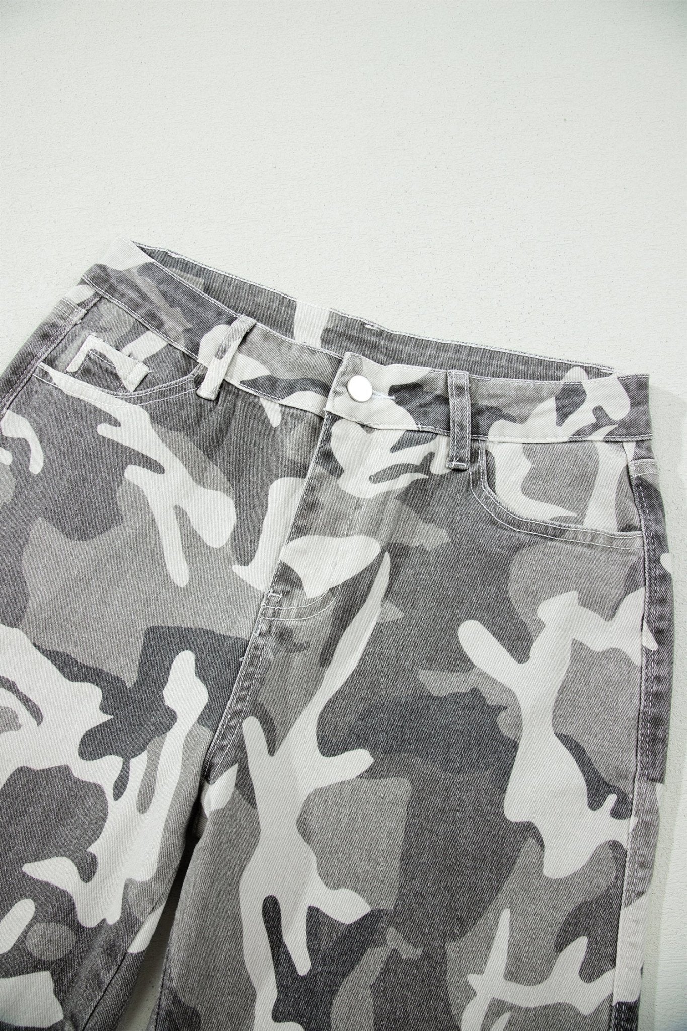 Camo Denim High Waist Jeans - Rooted & Reckless Co.