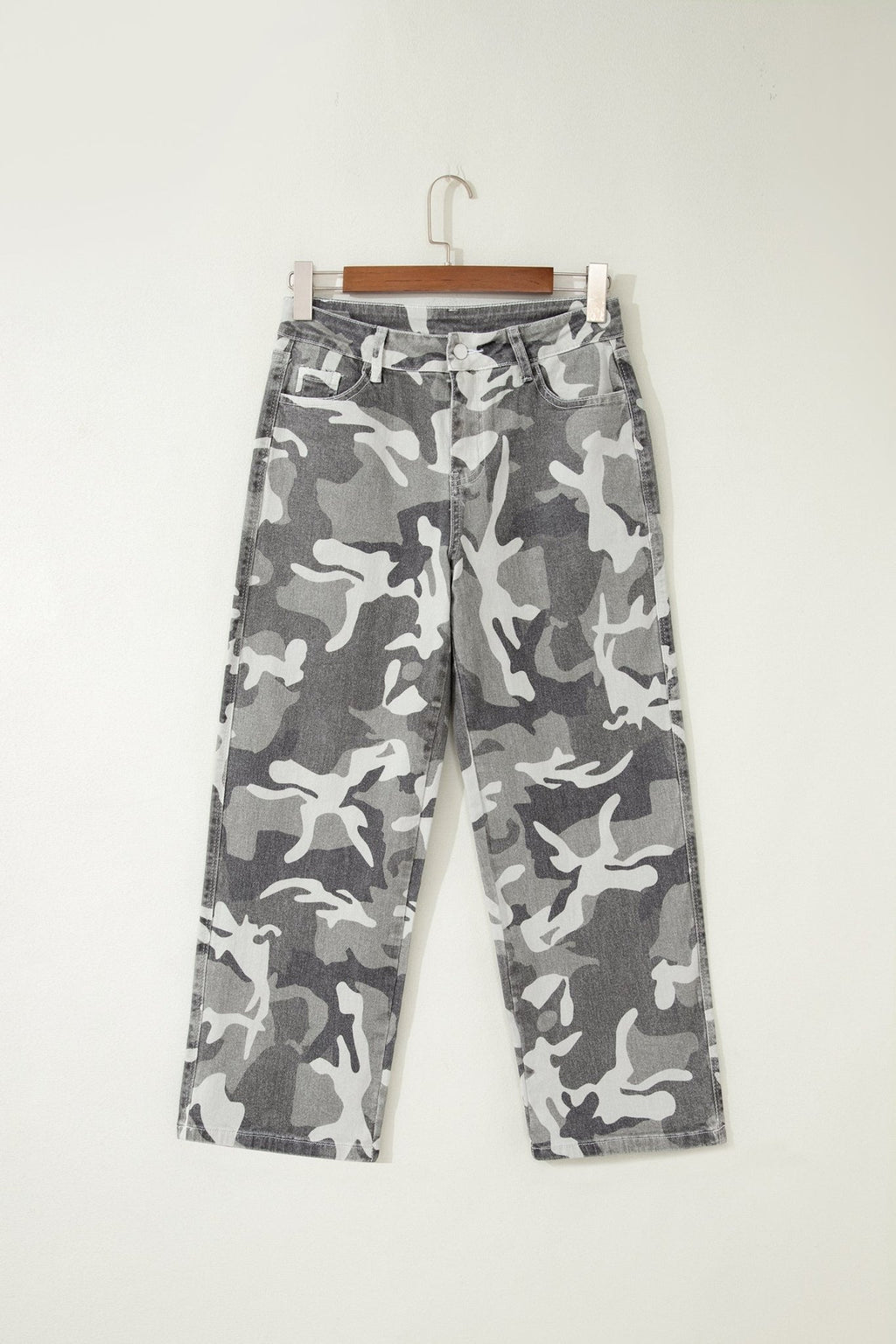 Camo Denim High Waist Jeans - Rooted & Reckless Co.