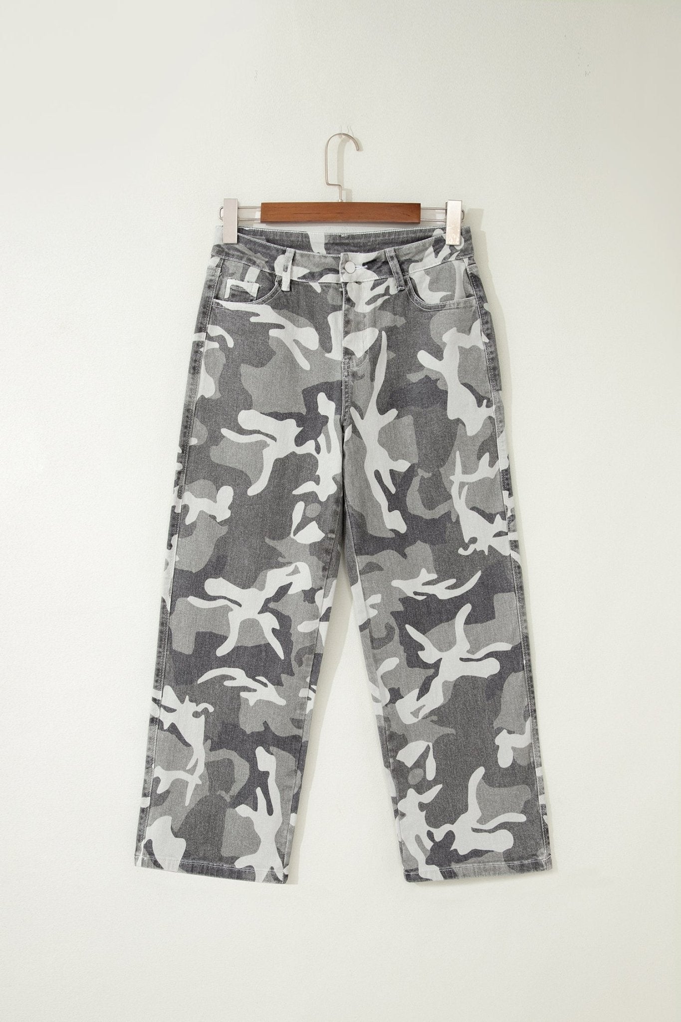 Camo Denim High Waist Jeans - Rooted & Reckless Co.