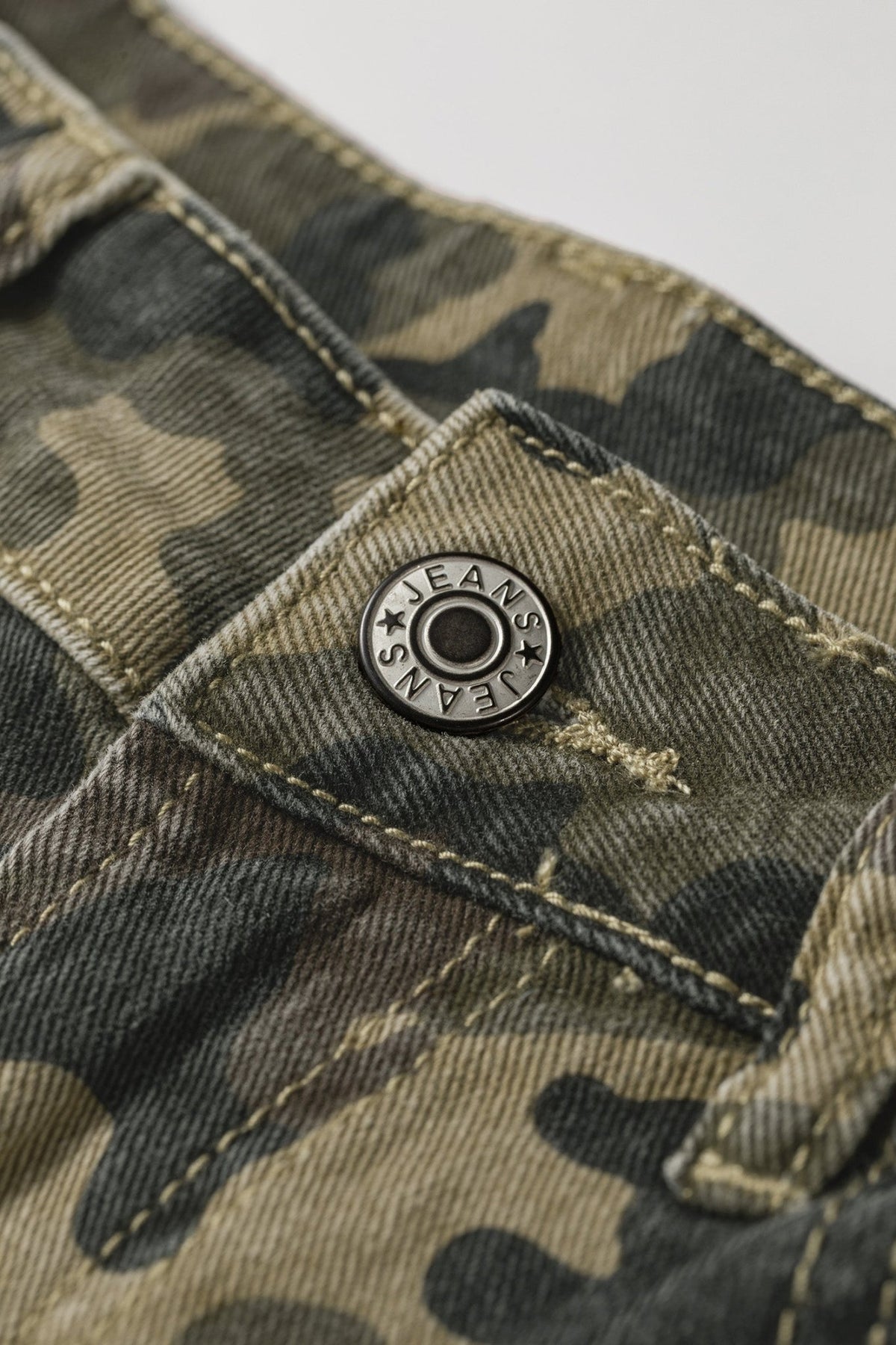 Camo Denim High Waist Shorts - Rooted & Reckless Co.
