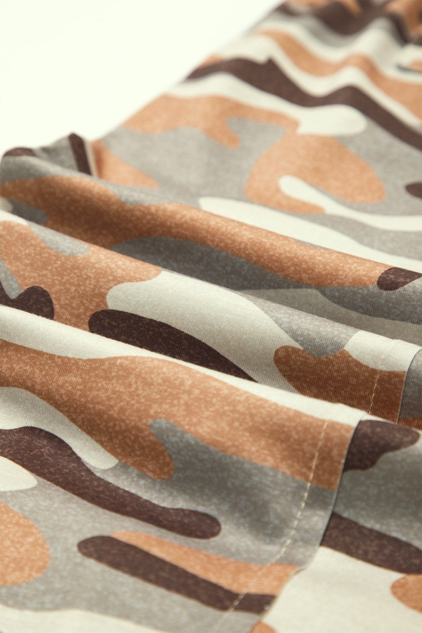 Camo Drawstring Elastic Waist Jogger Pants - Rooted & Reckless Co.