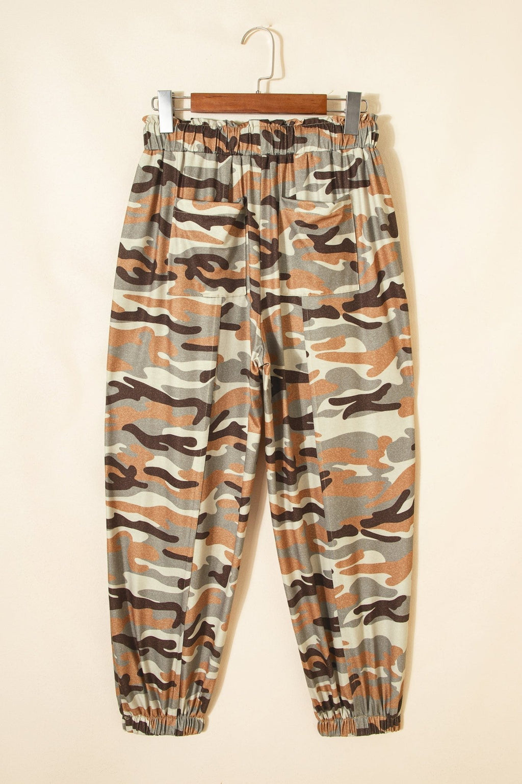 Camo Drawstring Elastic Waist Jogger Pants - Rooted & Reckless Co.