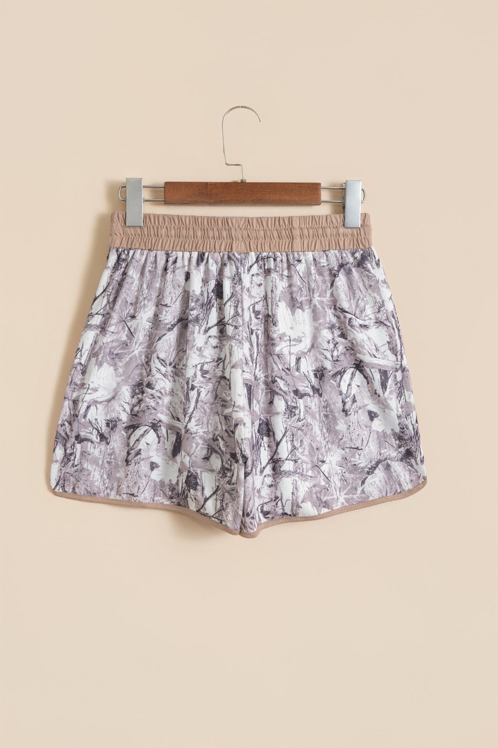 Camo Drawstring High Waist Active Shorts - Rooted & Reckless Co.