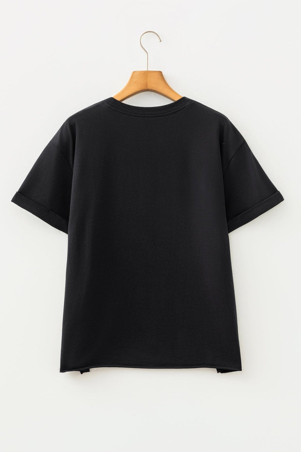 Camo Game Day Letter Graphic Round Neck T-Shirt - Rooted & Reckless Co.